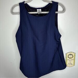 Lands End 16w DDD textured Swimsuit tank built in bra